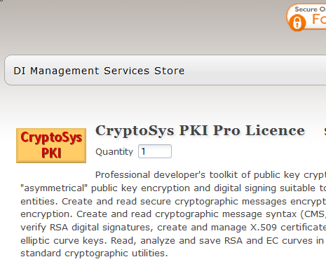 Select quantity of CryptoSys PKI